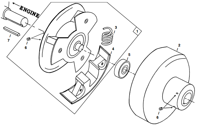 Little Beaver mechanical earth drill clutch parts