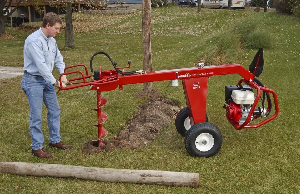 Little Beaver Hydraulic Towable Drill 11 HP Honda With Tow Bar - HYD ...